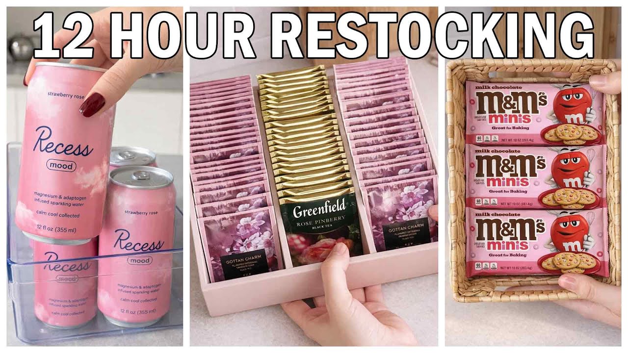 12 Hours of Satisfying Restocking ASMR ✨ | Aesthetic Organizing & Cleaning To Help You Sleep