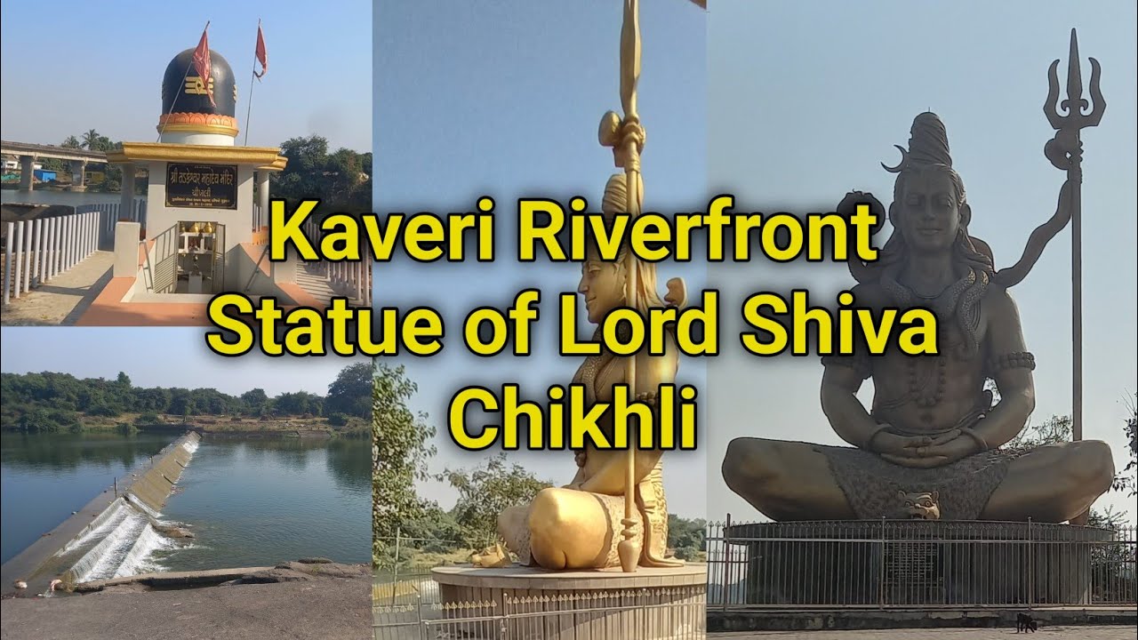 Statue of Lord Shiva || Tadkeshwar Mahadev Temple || Kaveri Riverfront || Chikhli, Gujarat, India