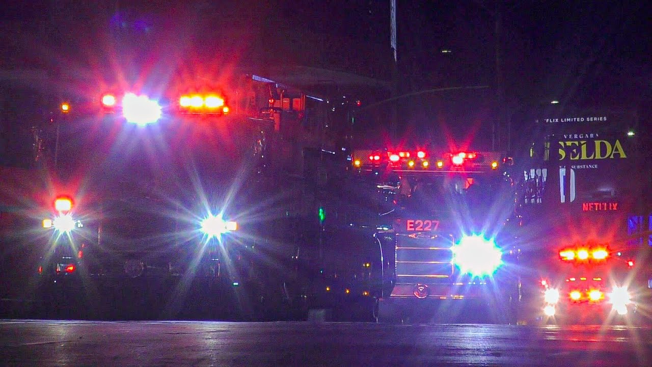 LAFD Light Force 27, Battalion 5, & EMS 5 Responding