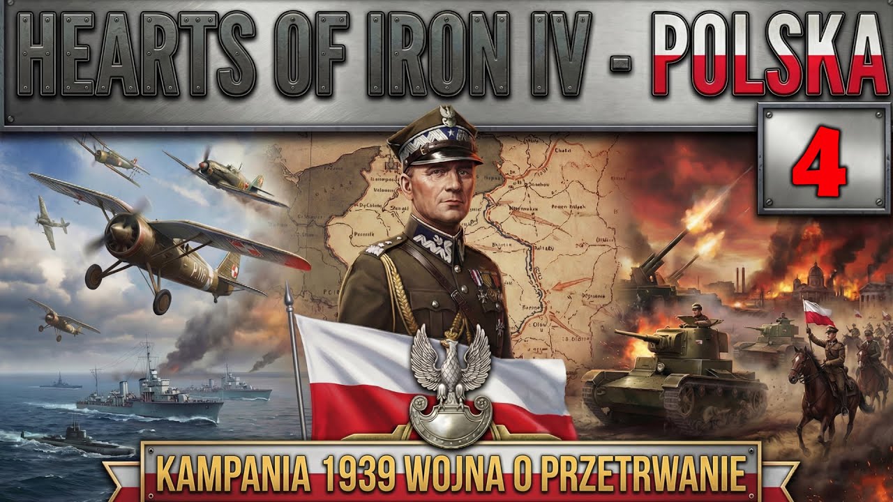 Hearts of Iron 4 PL , mod Rise of Nations, Polska 1939 - Walka o Przetrwanie ale numer, cz 4
