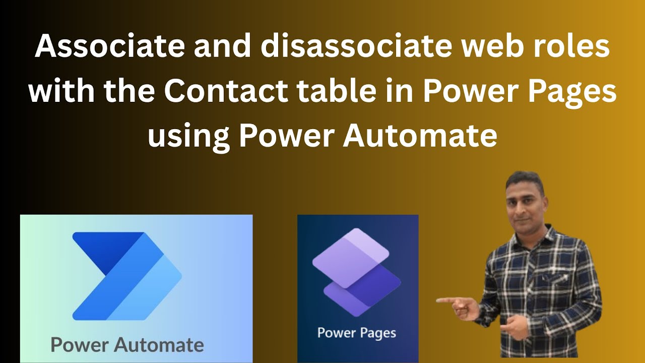 Associate and disassociate web roles with the Contact table in #powerpages  using #powerautomate e