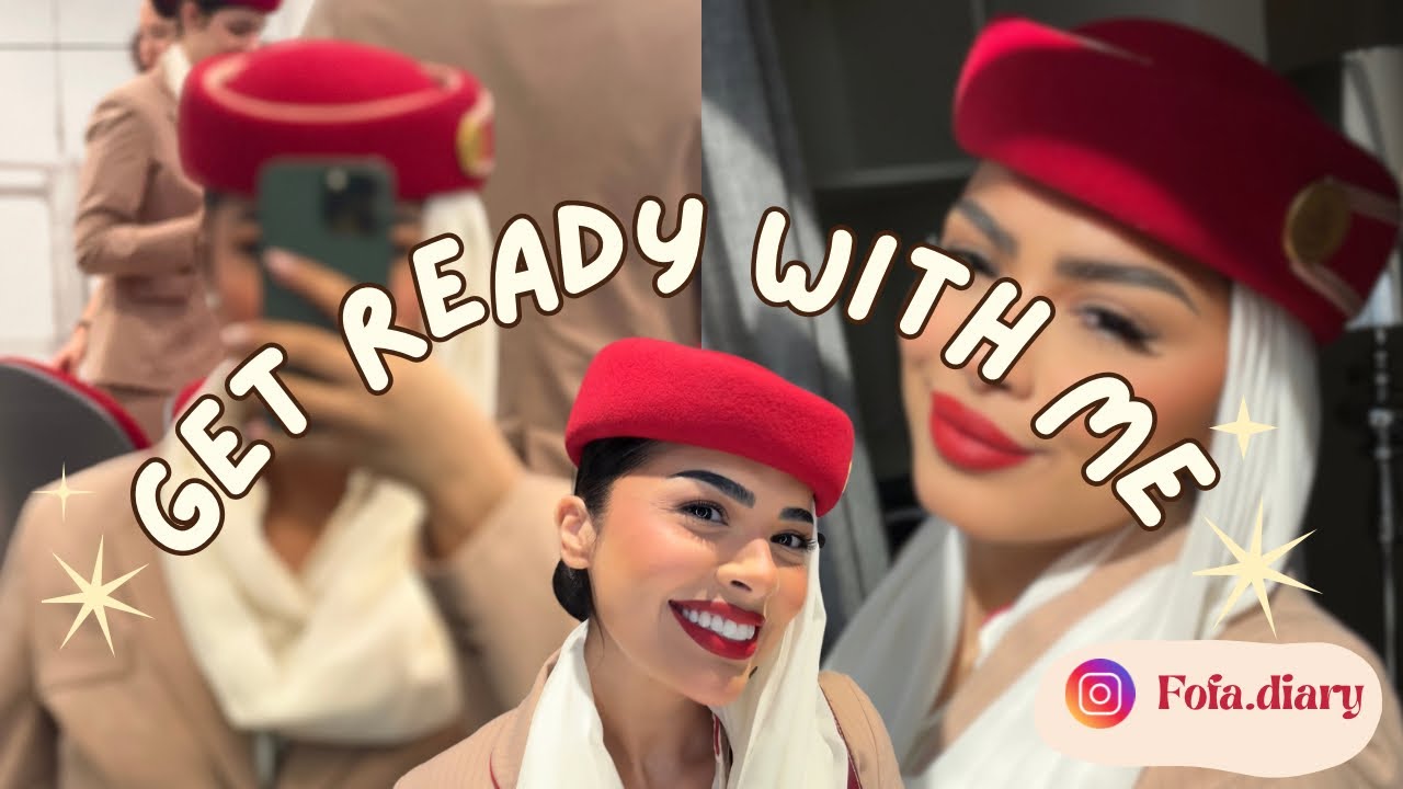 GRWM ✈️ + تعرفو عليا Get to Know Me | Cabin Crew Life & My Story | اجيو معايا نوجد راسي كمضيفة طيران