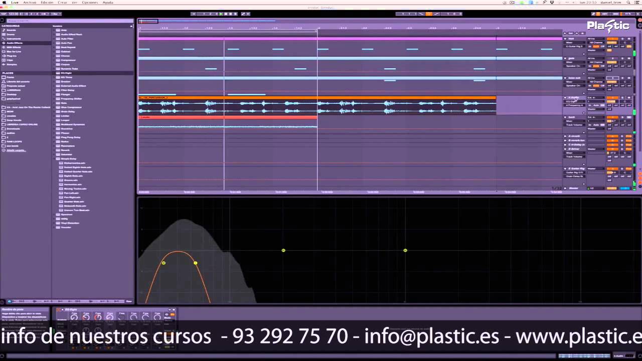 PLASTIC. Masterclass Producción avanzada. Por Daniel Trim.