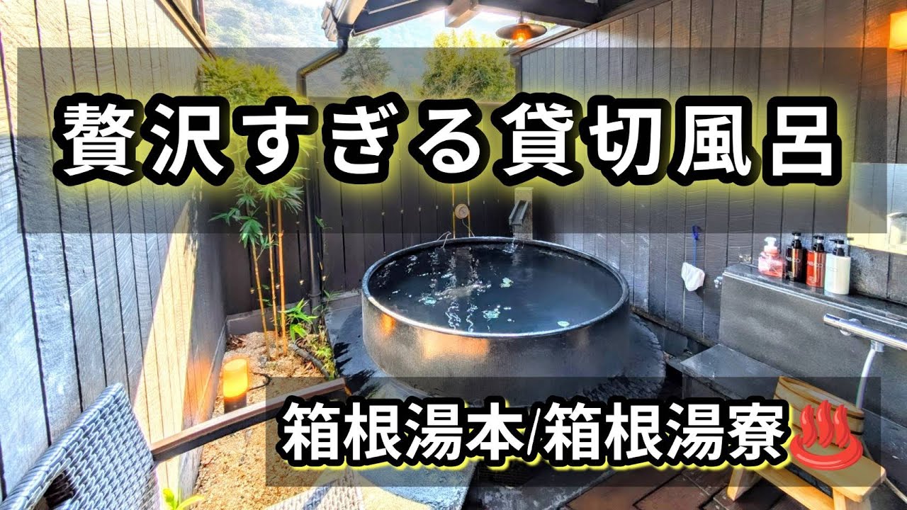 【箱根湯本・箱根湯寮】贅沢すぎる貸切温泉と絶品湯葉丼の旅Vlog