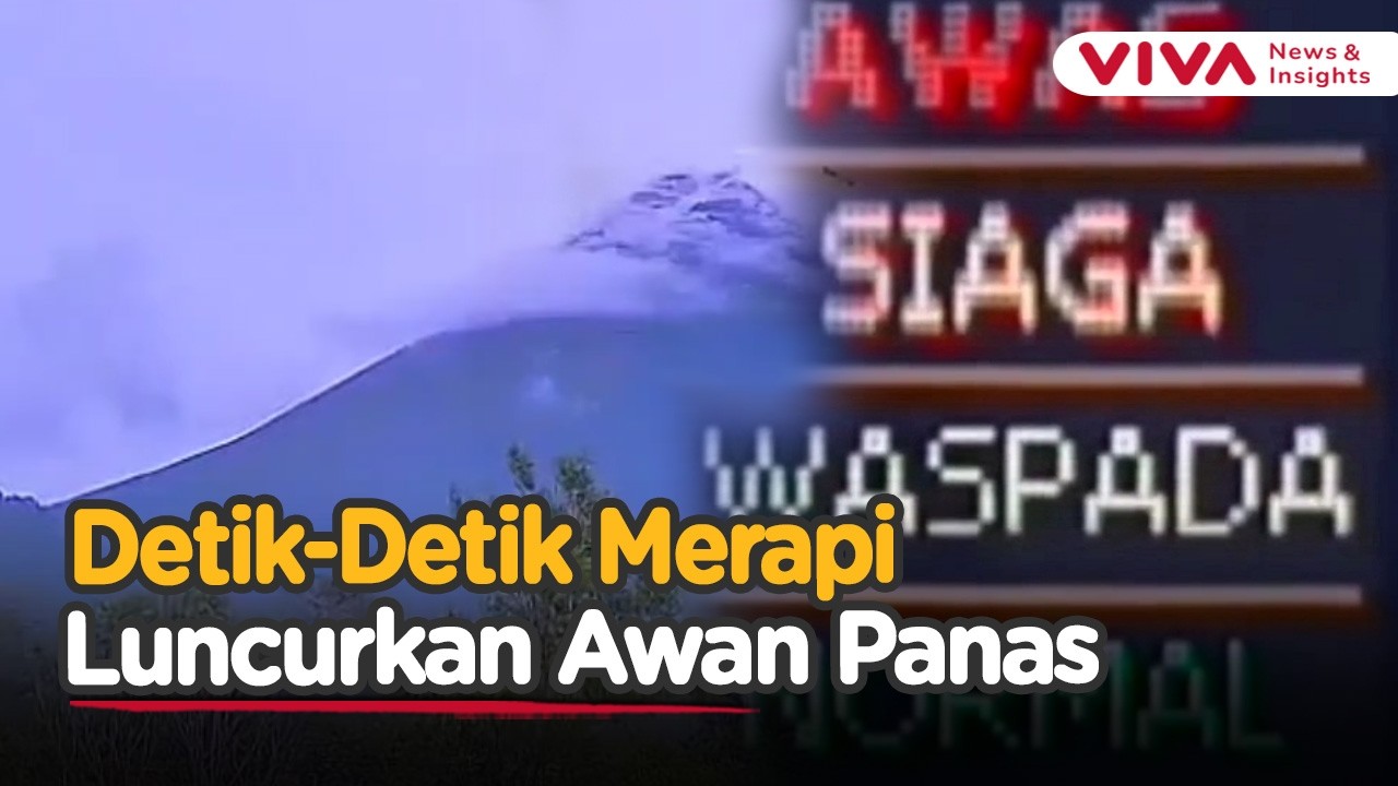 Siang Bolong, Merapi Lepaskan Awan Panas ke Arah Barat Daya