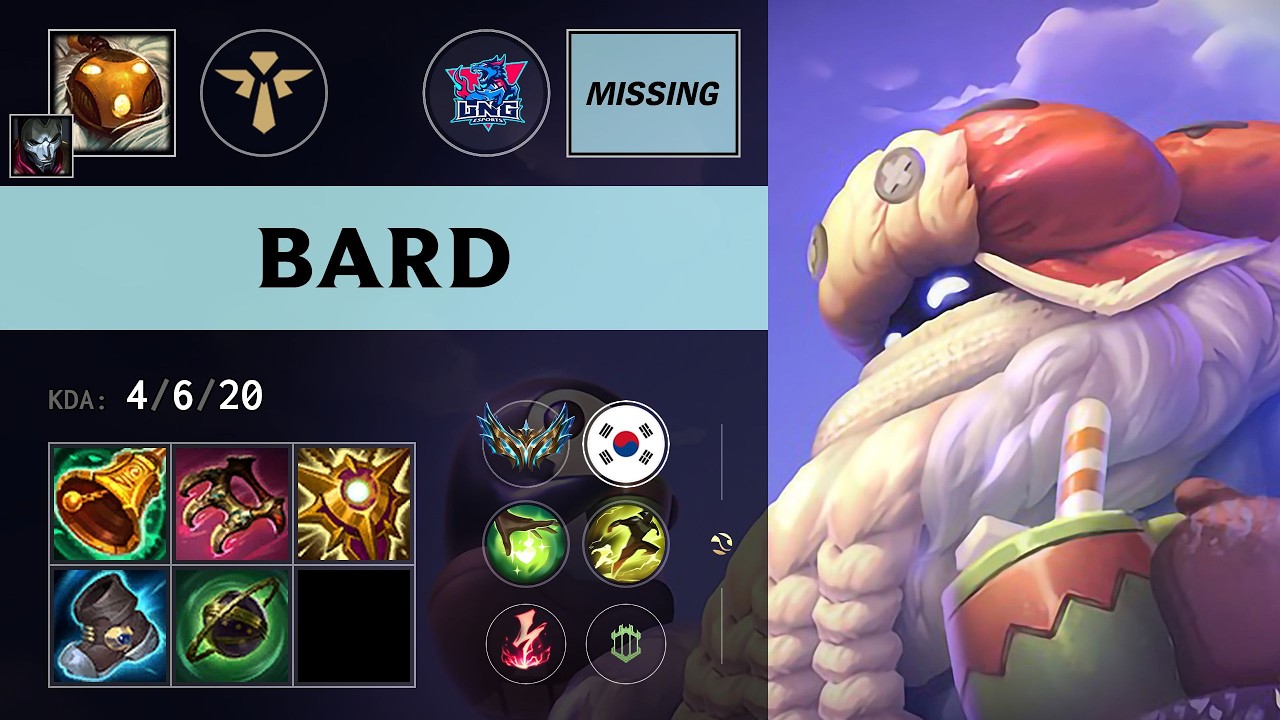 (LNG MISSING) Bard Support vs Camille - KR Challenger Patch 26.13