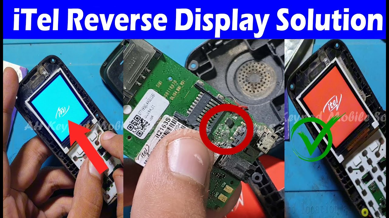 iTel Reverse Display Solution | iTel Value 100 (it2163s) Blue Display