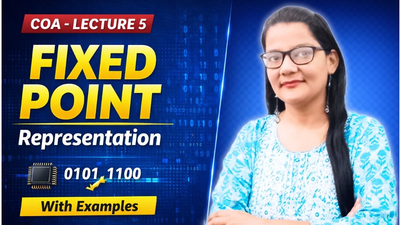 Fixed Point Representation in Computer Architecture | COA Lecture 4 |Explained|