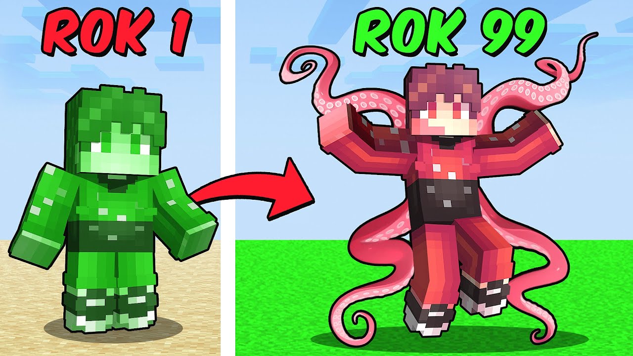 100 LET EVOLUCE jako MUTANT v Minecraftu!