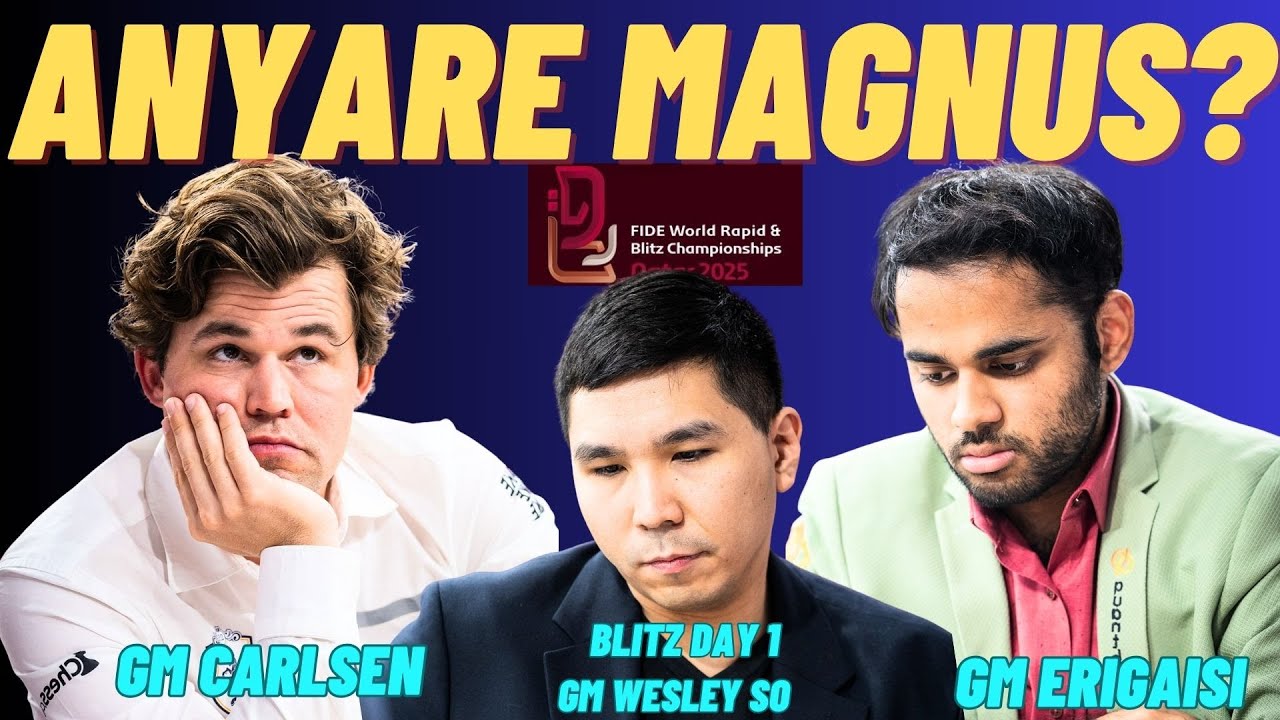 AYAN NA SI WESLEY SO! MAGNUS NAGDABOG NA NAMAN! So Carlsen Erigaisi! World Blitz 2025