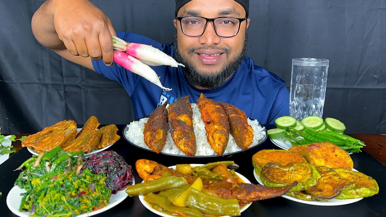 ASMR EATING FISH FRY, HEALTHY DELICIOUS BENGOLI FOOD, FOOD EATING SHOW, MUKBANG FOOD EATING  SHOW