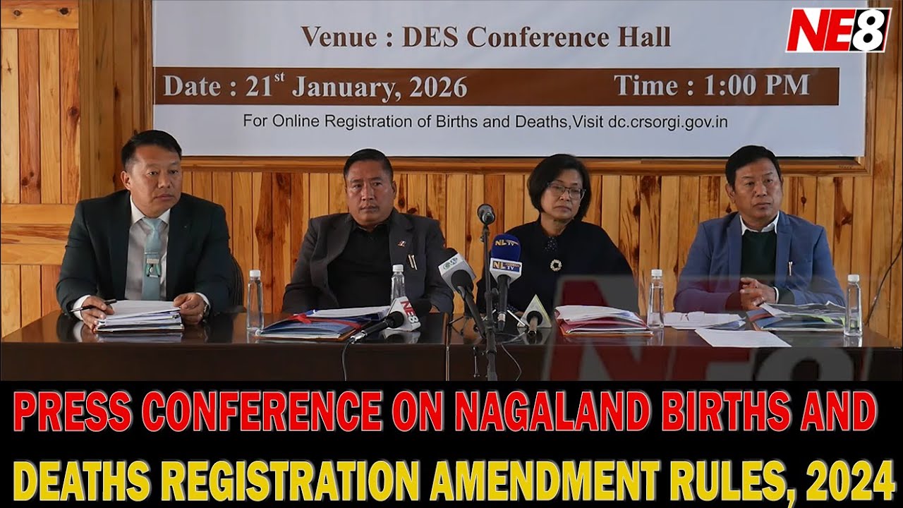 PRESS CONFERENCE ON NAGALAND BIRTHS AND DEATHS REGISTRATION AMENDMENT RULES, 2024