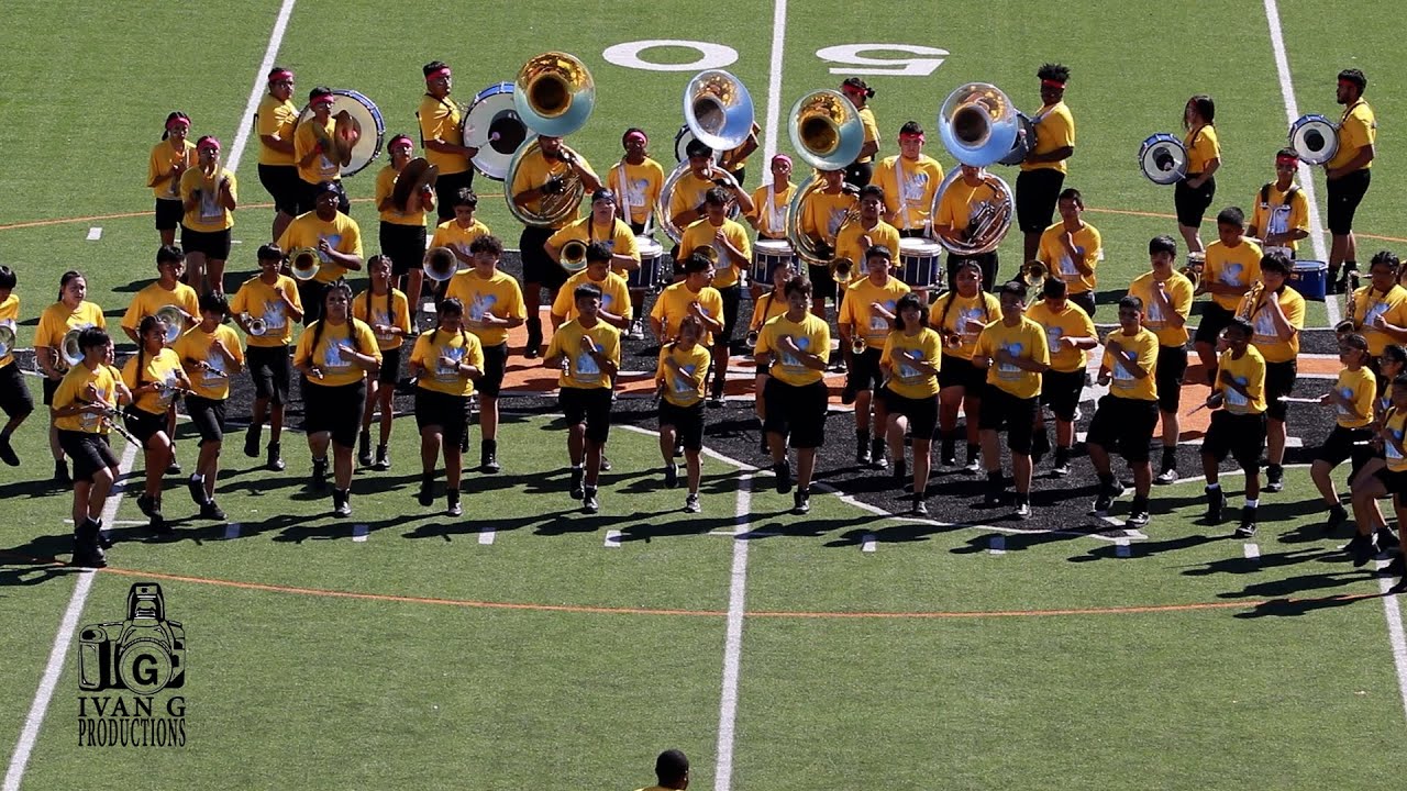 W.W. Samuell High School Marching Sound System Band at 2022 Lancaster High School BOTB