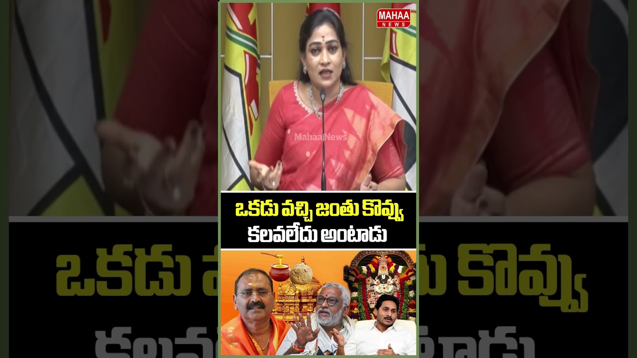 ఒకడు వచ్చి జంతు కొవ్వు కలవలేదు అంటాడు..Home Minister Anitha Press Meet | Kalthi Laddu | Mahaa News