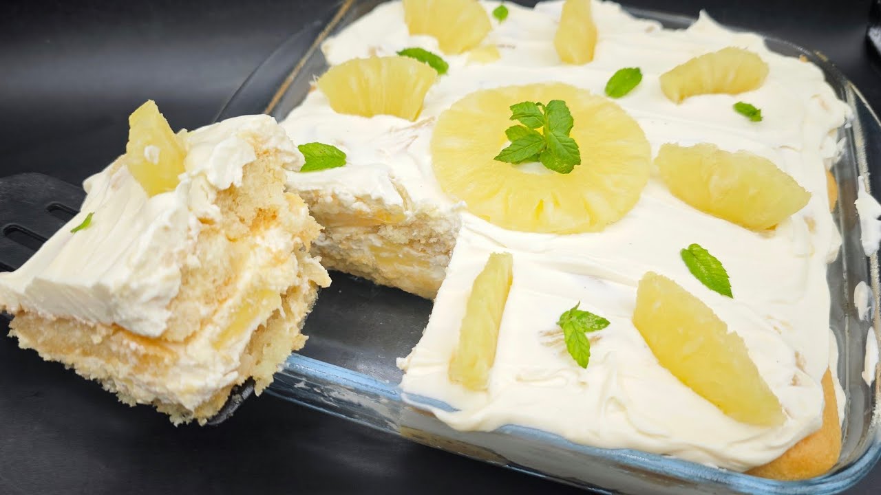 tiramisù all' ananas 📌 SENZA UOVA CRUDE