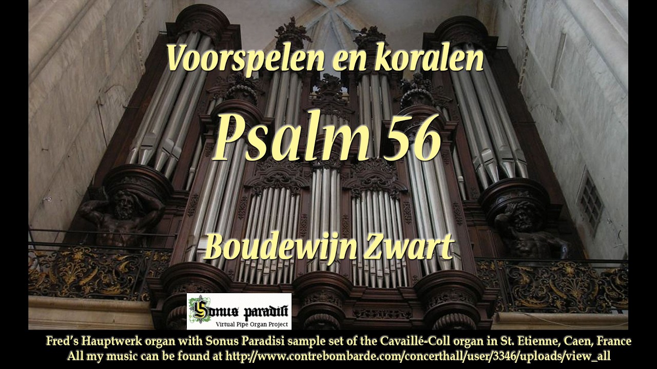Voorspelen en koralen Psalm 56, Boudewijn Zwart