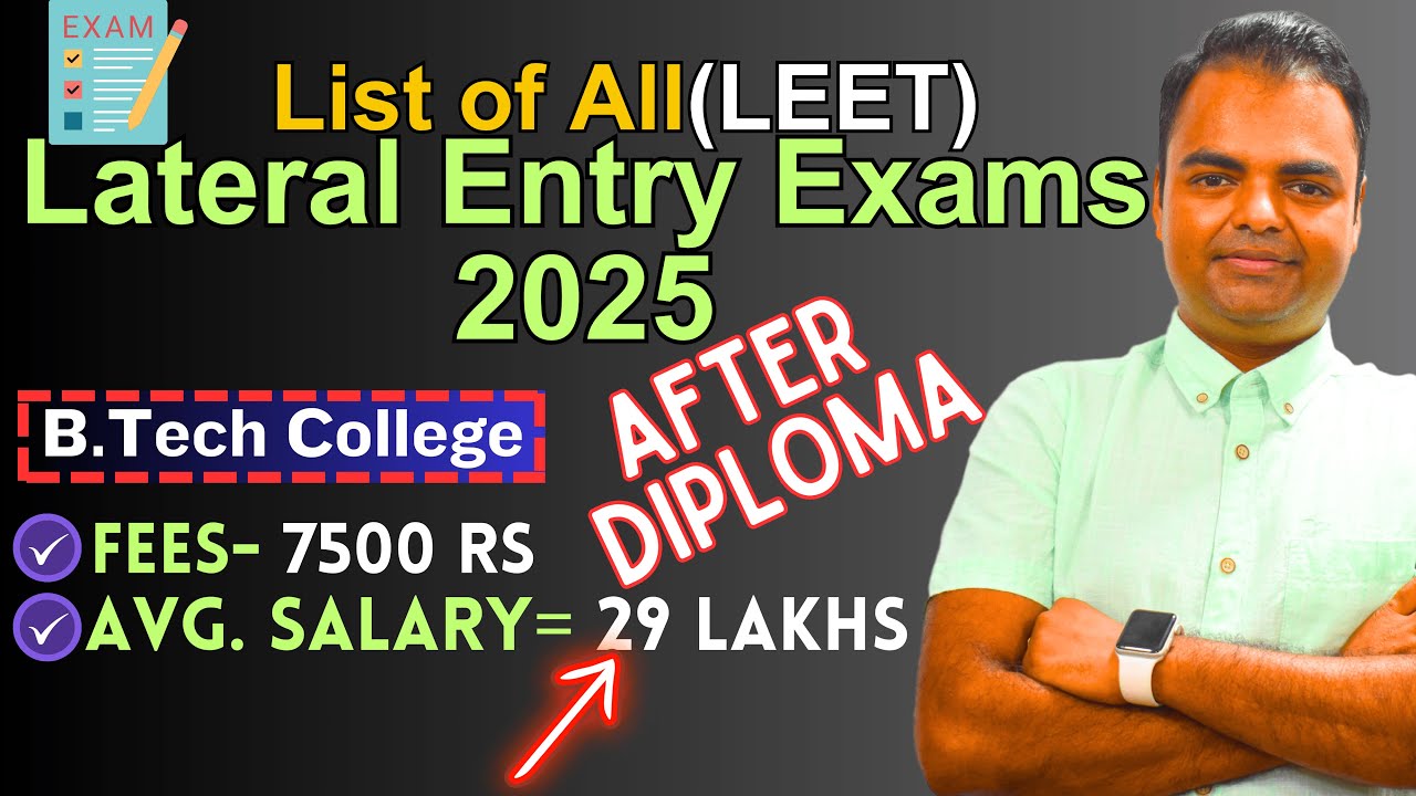 List of LEET Entrance Exams in India 2025, State Wise LEET Entrance Exam Starting Date 2025
