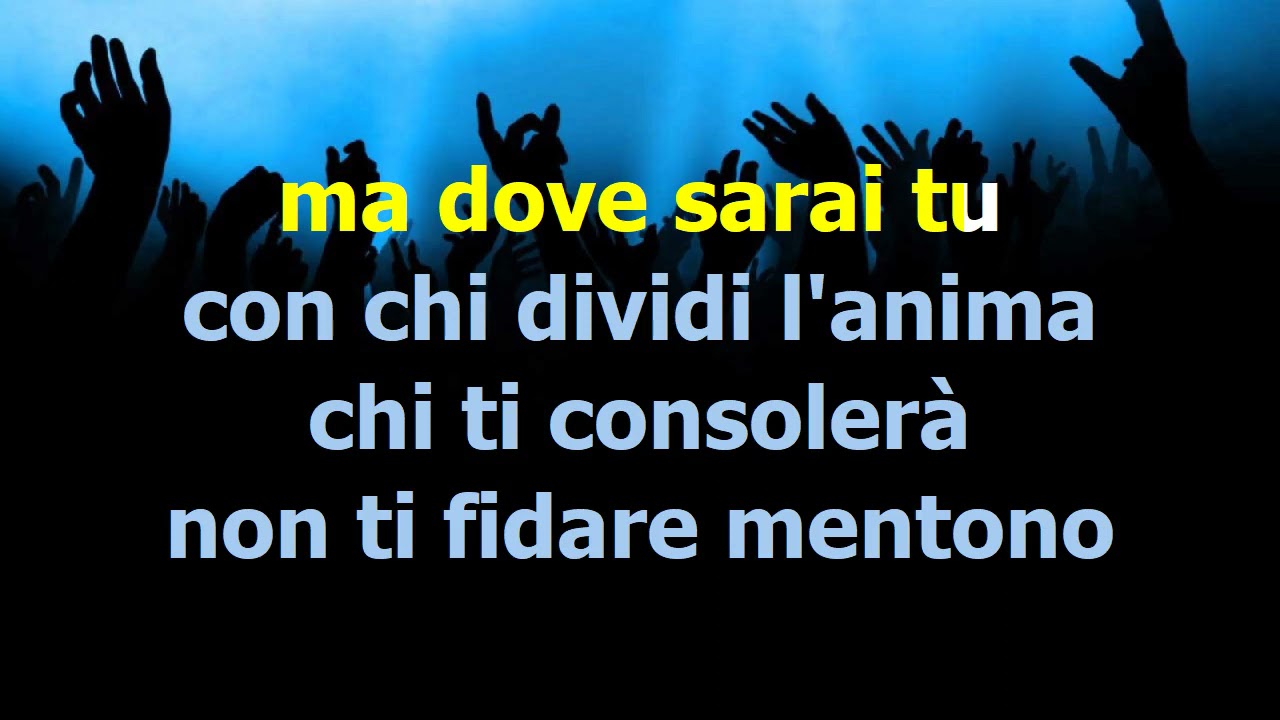 Renato Zero - Io non mi stancherò mai di te Karaoke