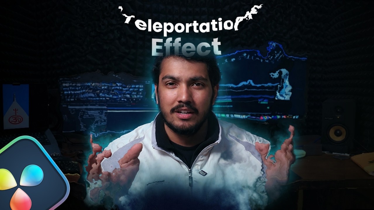 DaVinci Resolve Teleport Effect Tutorial, No Plugins Required!