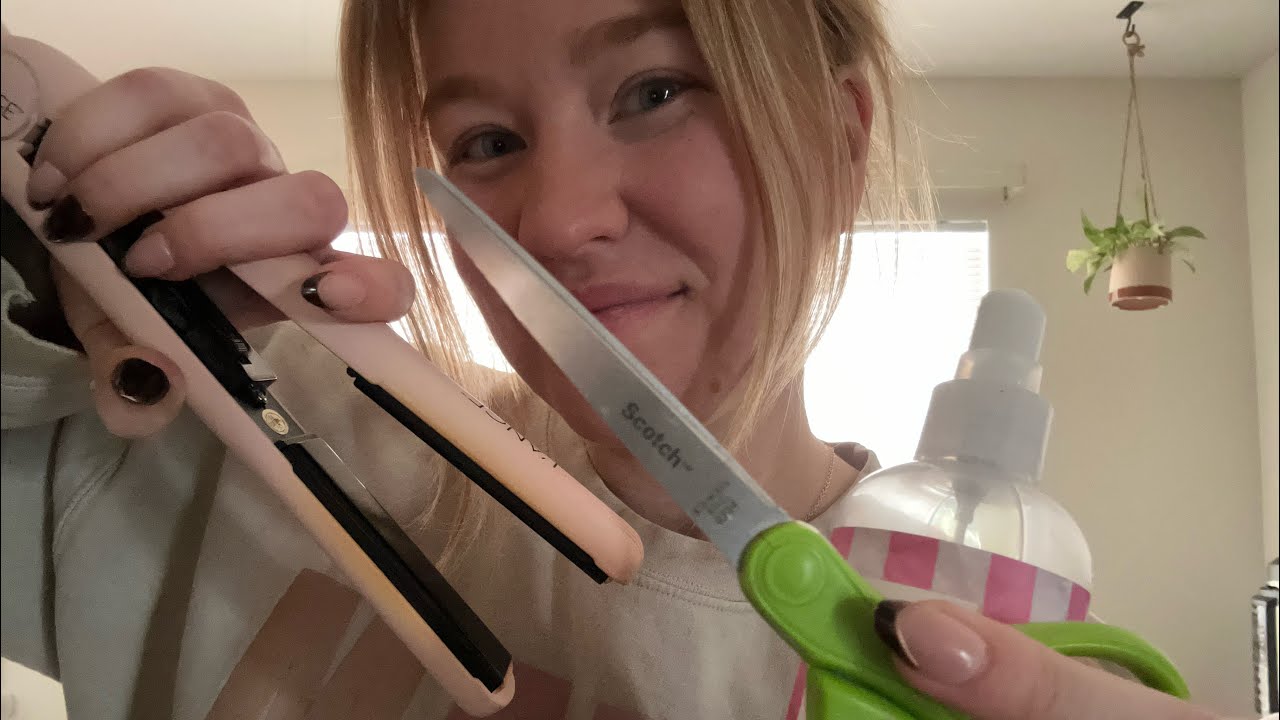 LOFI ASMR: Cutting and Straightening your hair ✂️🤍✨
