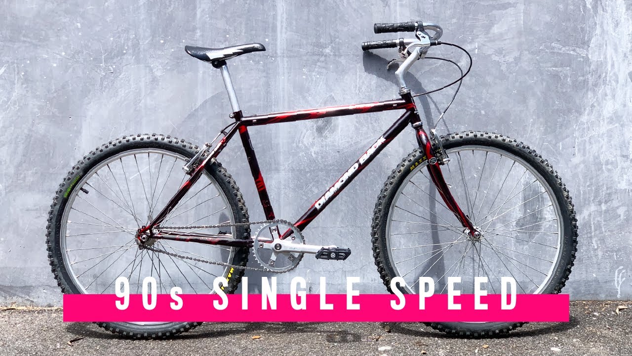 converting an old 90s bike to an upright single speed gravel mtb