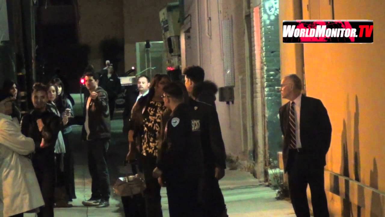 Exclusive: Adam Lambert and boyfriend Sauli Koskinen leaving Jimmy Kimmel Live!
