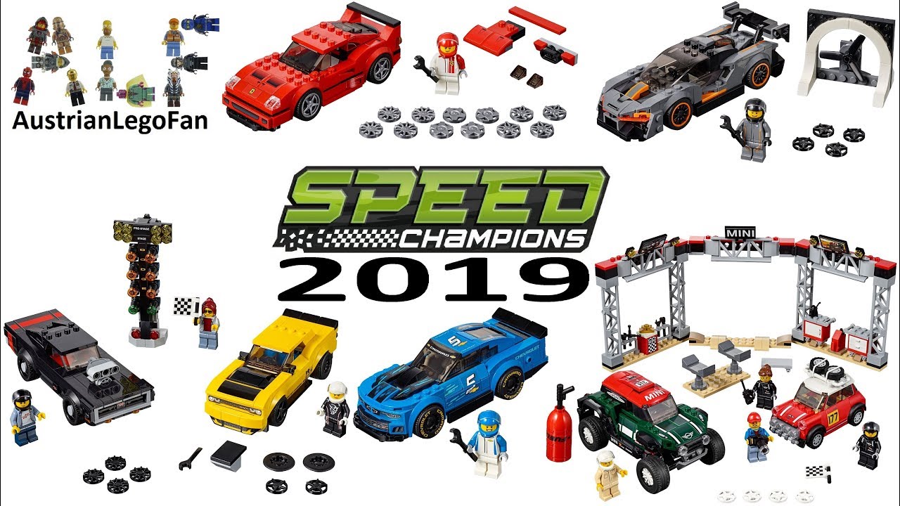 Lego Speed Champions 2019 Compilation of all Sets