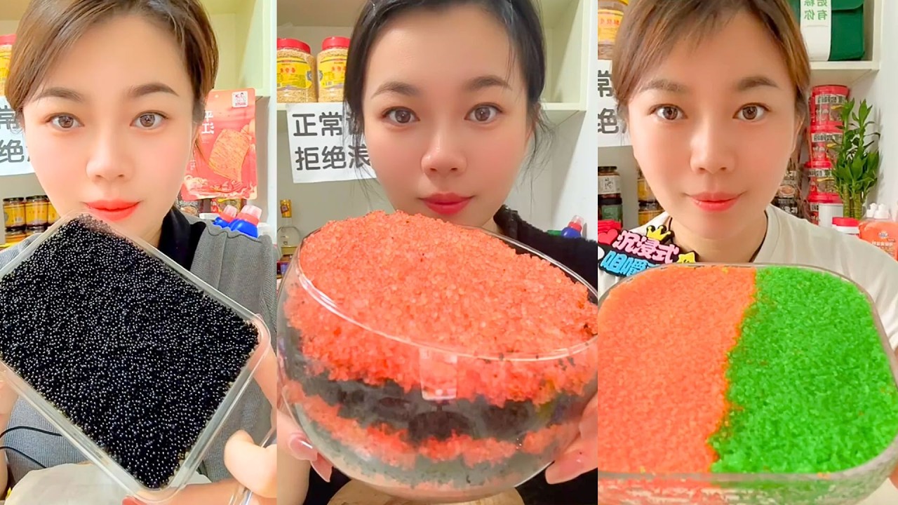 Homemade Chinese Fish Roe ASMR | Colorful Fish Eggs Eating | #210