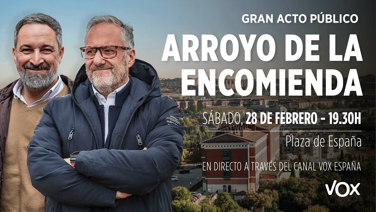 Gran Acto en Arroyo de la Encomienda con Santiago Abascal