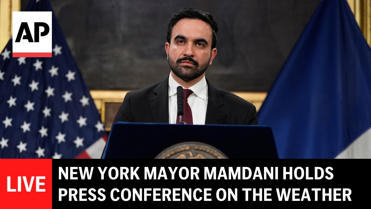 LIVE: New York Mayor Mamdani holds a press conference on the weather