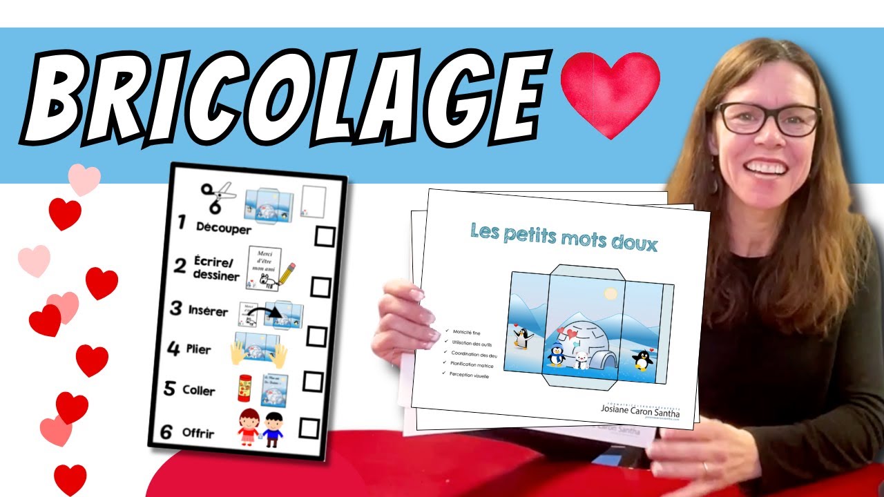 ✂️ Activité de la St-Valentin pour les 6-8 ans (on fabrique des billets d'amitié ❤️ à offrir)