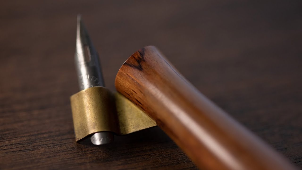 HOW TO make a flange for your oblique calligraphy pen.