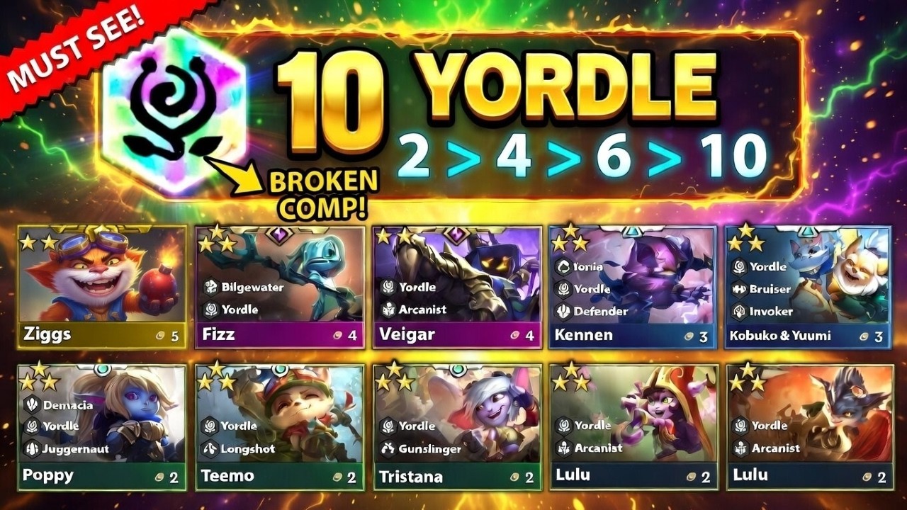3-STAR BARD ft. ⭐⭐⭐ Yordle Comp Is Completely Broken! | 10 Yordle | TFT Set 16