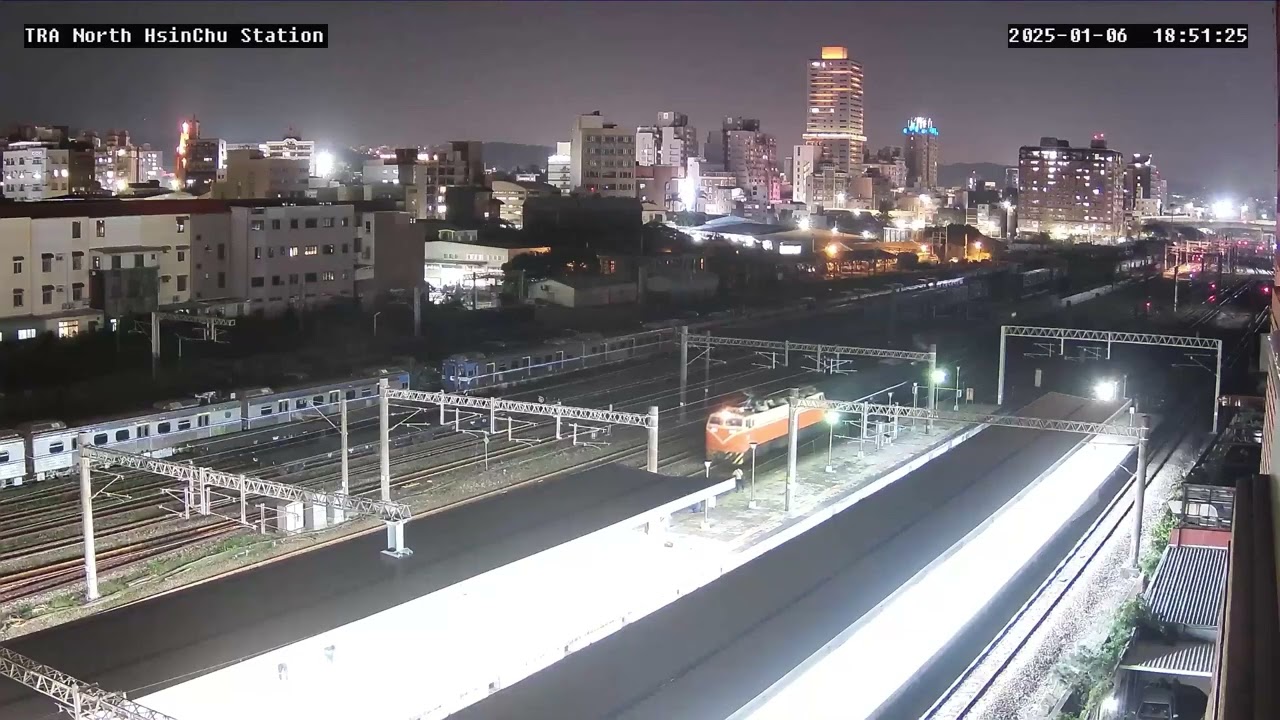 「五守貨列！五輛守車！蒸汽火車！」2025-01-06 台鐵7501次 貨運列車 新竹貨運站 進站 & 8781S次 E303+CT273+PBK10502 新竹貨運站 移動位置