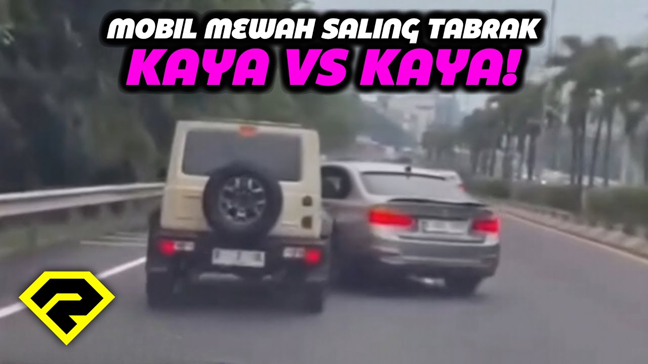 PUAS BANGET LIHATNYA! Begini Jadinya Kalau Orang Kaya Saling Tabrak Gara-Gara Emosi!