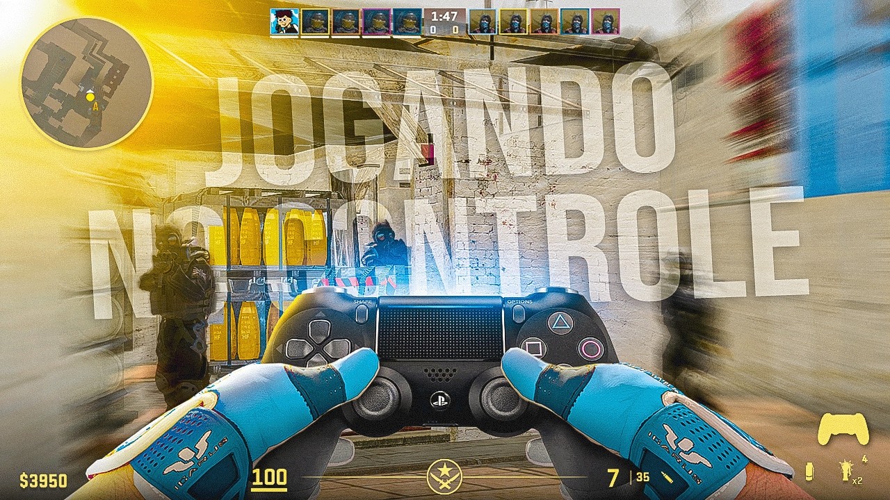 JOGUEI CS2 NO CONTROLE E FIQUEI SURPRESO...