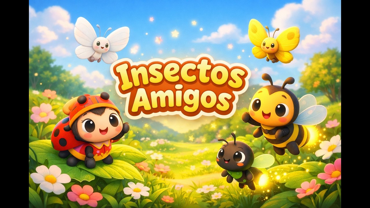 Insectos Amigos 🐞🦋🐝✨ | Canción Infantil de Insectos