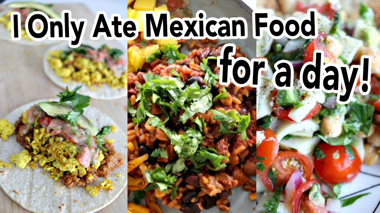 What I Ate in a Day *Vegan | Mexican Food Inspired!