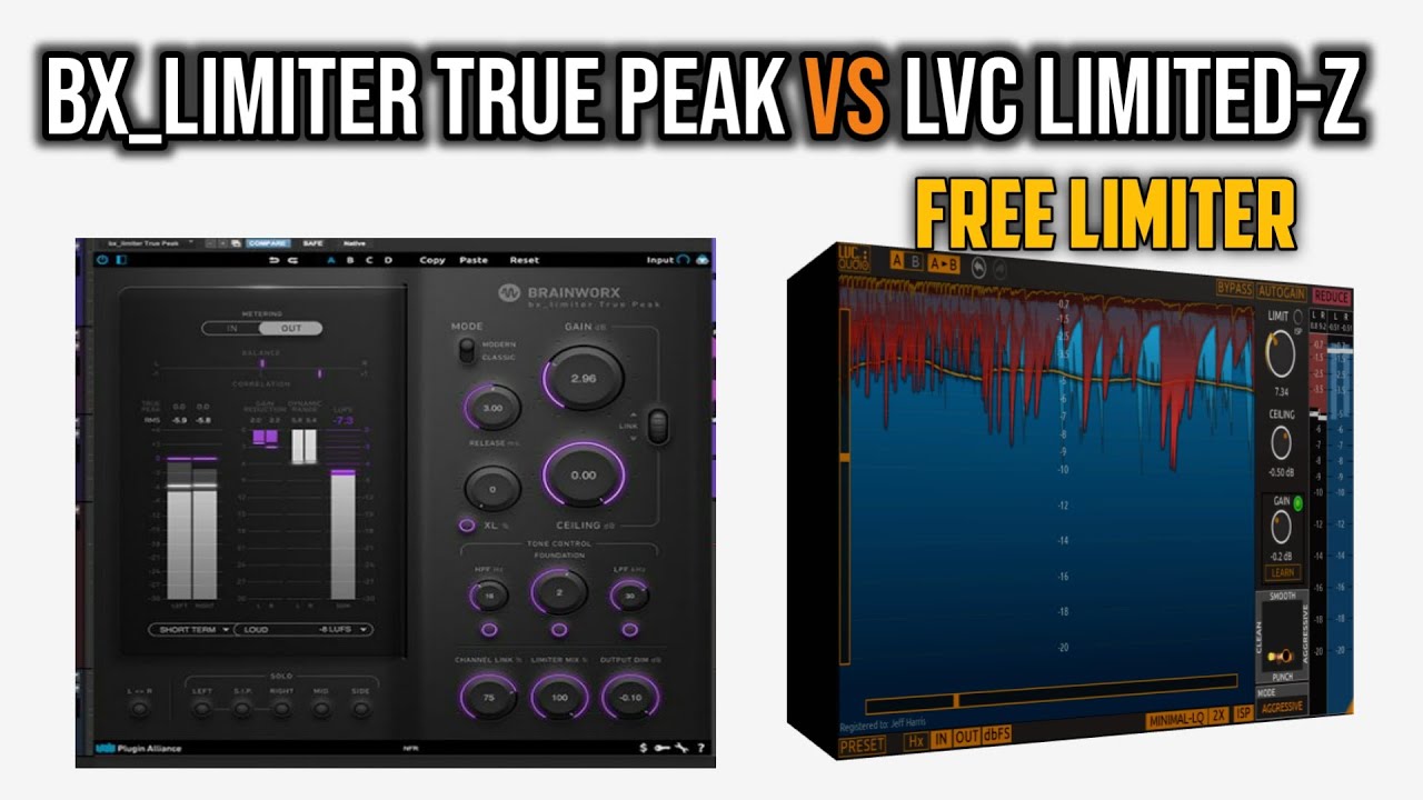 BX Limiter True Peak VS LVC Limited-Z ⎮FREE Limiter