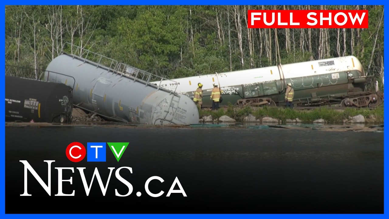 Расследование схода поезда с рельсов в Калгари | Выпуск новостей CTV News Calgary в 17:00 от 13 и...