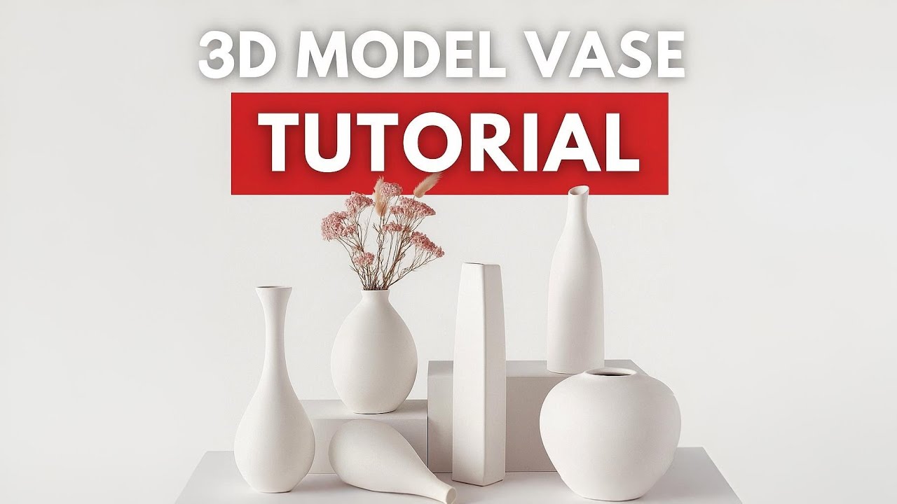 Blender 3D Vase Collection for Beginners Tutorial
