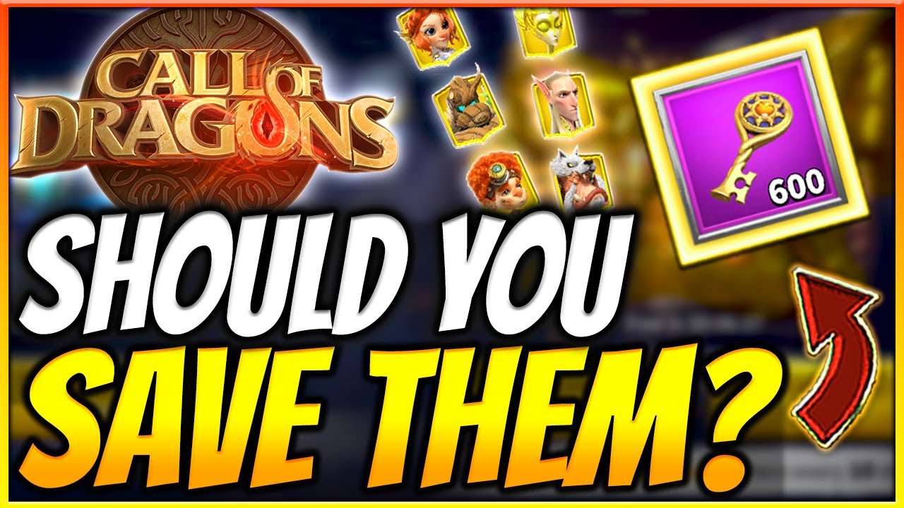 Should you SAVE UP GOLDEN KEYS? - Call of Dragons Guide