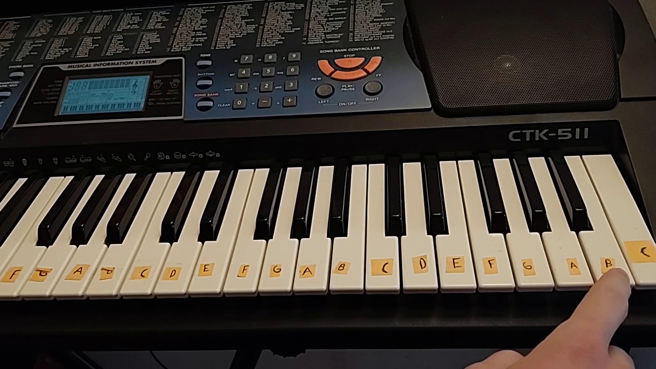 How to play the Sticky Keys sound on piano
