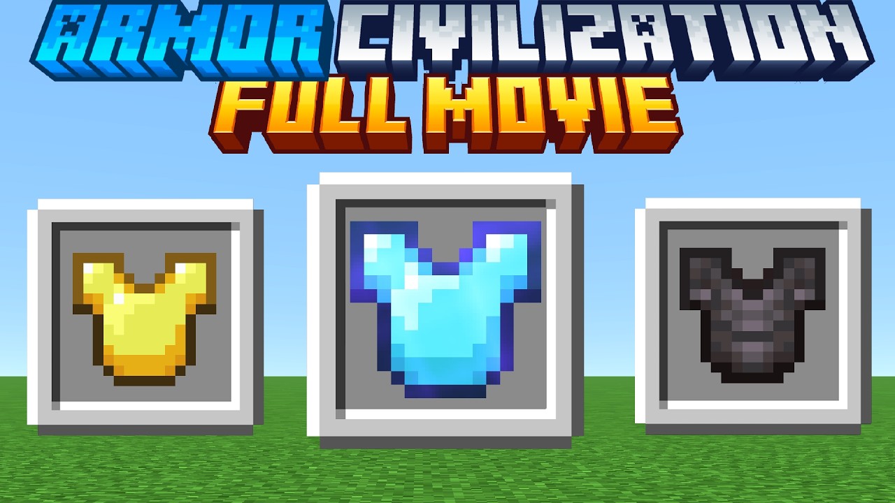 Minecraft, but I survive in ARMOR CIVILIZATION [FULL MOVIE]