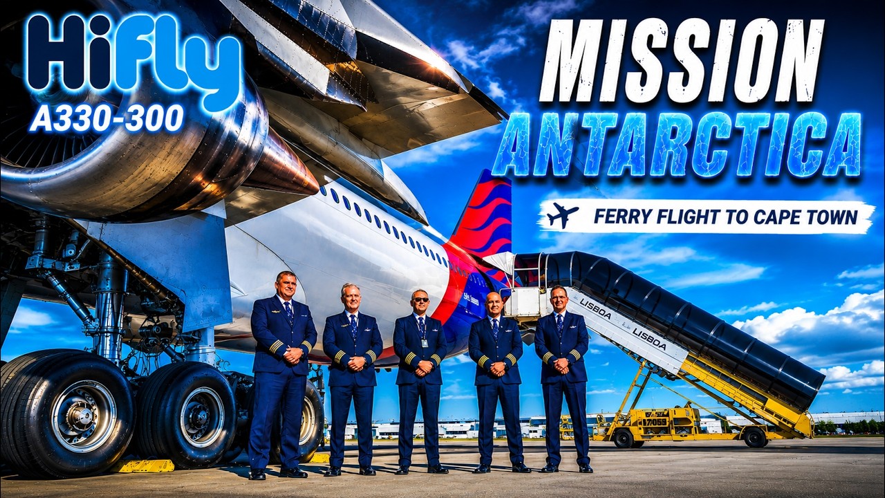 Mission Antarctica P1 : Ferry A330 Lisbon to Cape Town