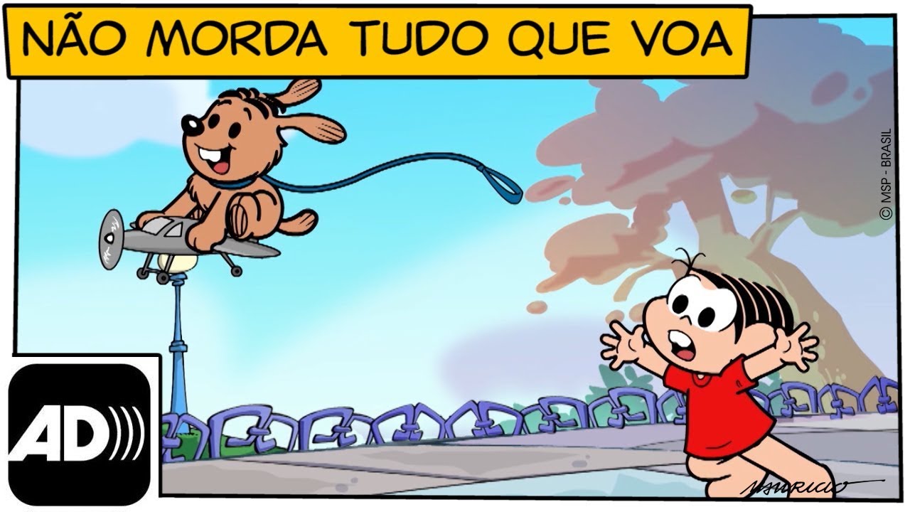 😎[AUDIODESCRIÇÃO] Não morda tudo que voa | Turma da Mônica