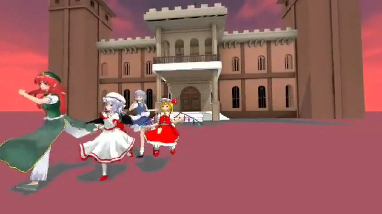Touhou - Running Scarlet Devil Mansion MMD {1080p}