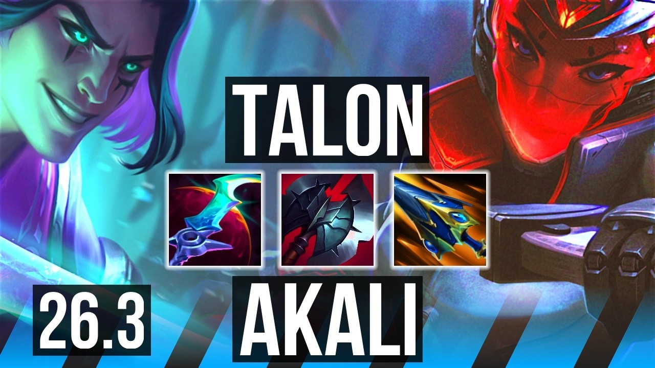 TALON vs AKALI (MID) | KR Master | 26.3