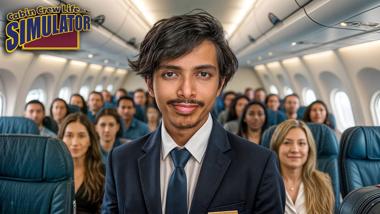 I BECAME CABIN CREW! - Cabin Crew Life Simulator ✈️