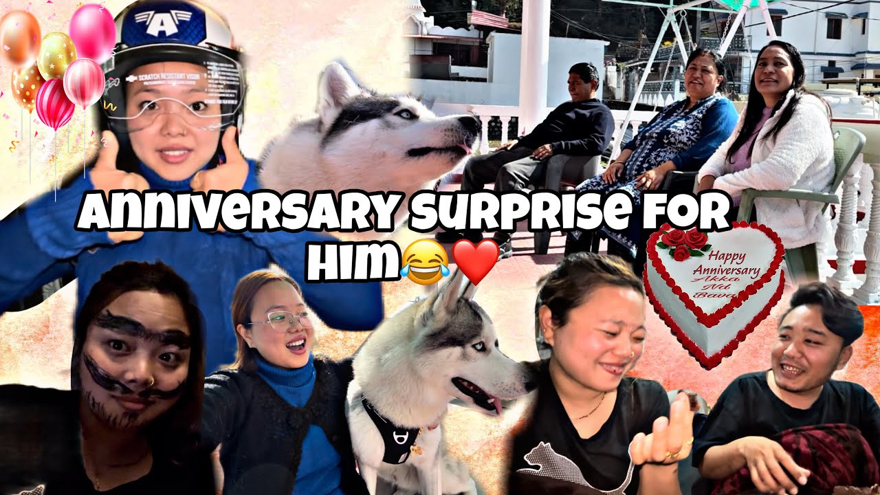 Funny Anniversary surprise for my husband😂❤️|| Kya kya karna pdta hai pyaar k lie😂|| Family Vlog